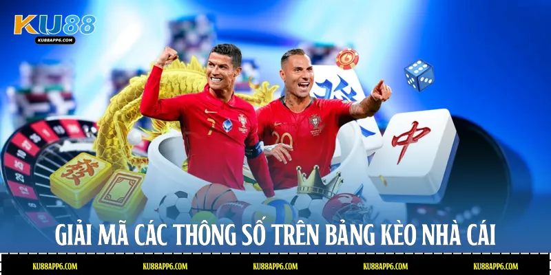 Kèo Nhà Cái Ku88: Tỷ Lệ Cược Hấp Dẫn, Cập Nhật Nhanh 3 Giải mã các thông số trên bảng kèo nhà cái