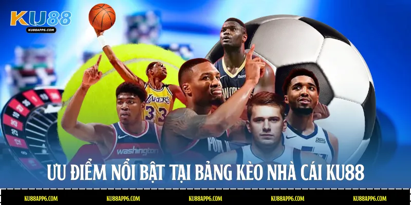 Kèo Nhà Cái Ku88: Tỷ Lệ Cược Hấp Dẫn, Cập Nhật Nhanh 2 Ưu điểm nổi bật tại bảng Kèo nhà cái Ku88